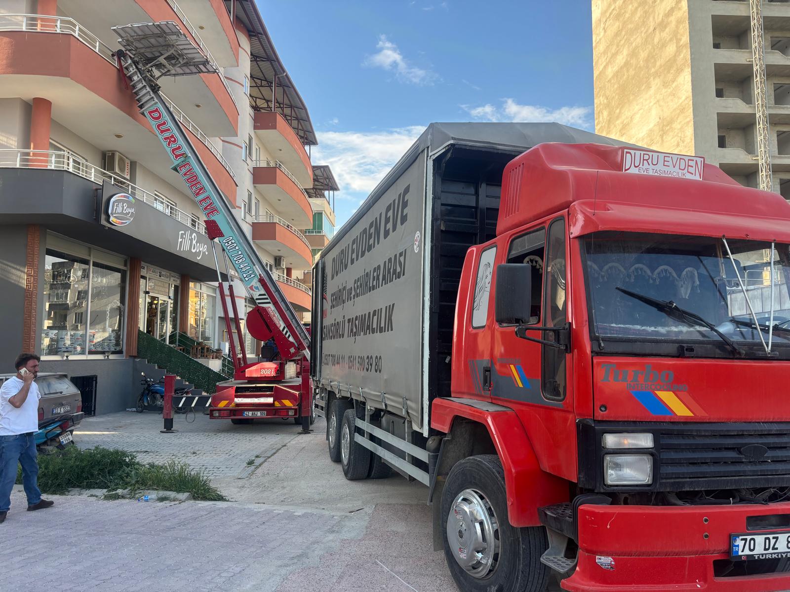 Duru Evden Eve Nakliyat Mersin asansörlü taşıma ve nakliye görseli 2