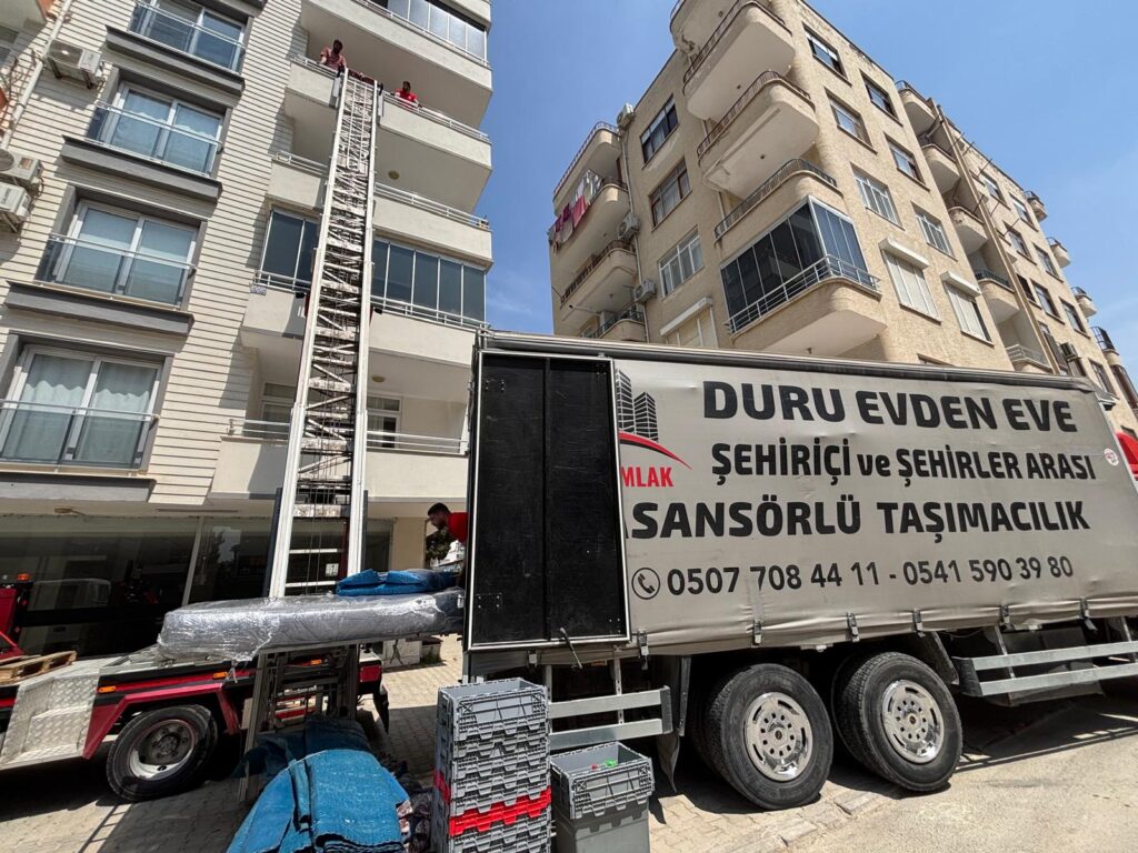 Duru Evden Eve Nakliyat Mersin asansörlü taşıma ve nakliye görseli 4