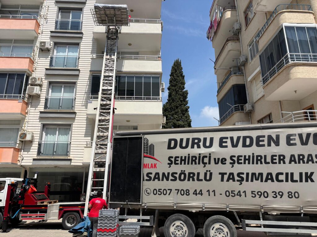 Duru Evden Eve Nakliyat Mersin asansörlü taşıma ve nakliye görseli 6