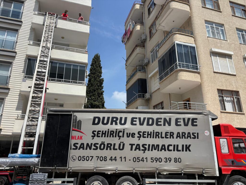 Duru Evden Eve Nakliyat Mersin asansörlü taşıma ve nakliye görseli 9